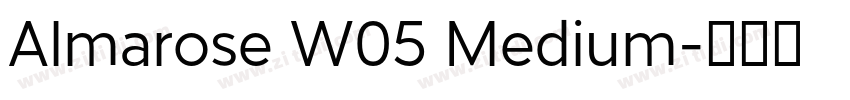 Almarose W05 Medium字体转换